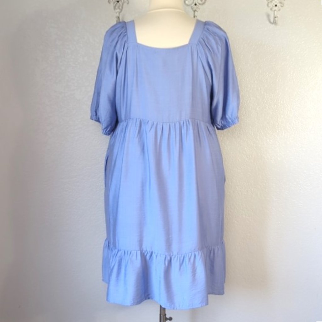 Love Olive Co Dress Xxxl Downtown Memories Dress-Periwinkle Pockets — image 5 of 8